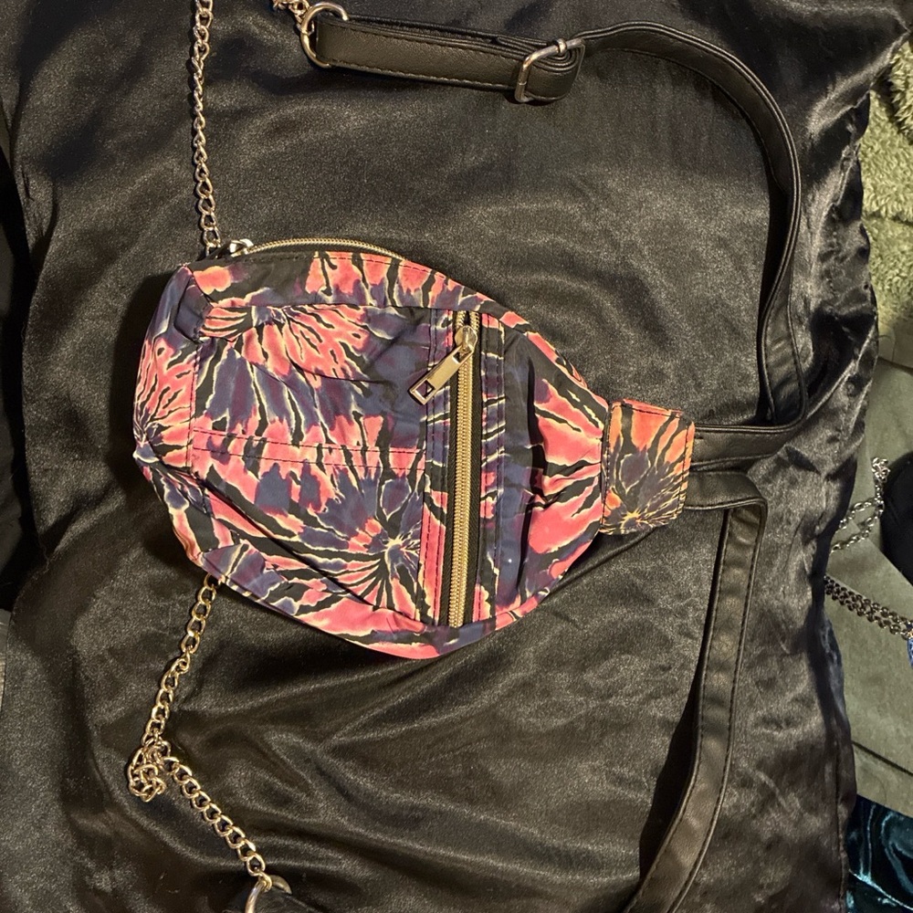 Floral Print Pink & Purple Mini Backpack Bag